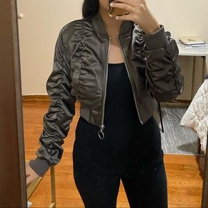 ASOS cropped bomber